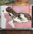 Custom Pet Portrait | Oil on Canvas 16"x 24" | Popkin's Pet Portraits